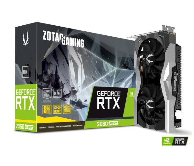 ZOTAC GeForce GAMING RTX 2060S SUPER MINI 8GB 256Bit GDDR6 3DP/HDMI ZT-T20610E-10M - 505568 - zdjęcie 2